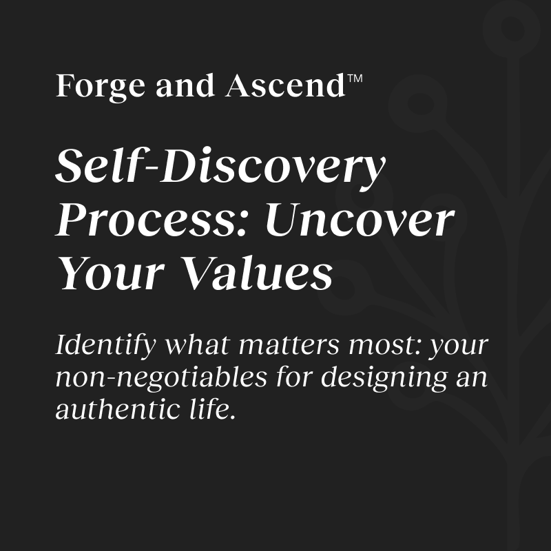 Forge and Ascend™ Self-Discovery Guide — Uncover Your Values